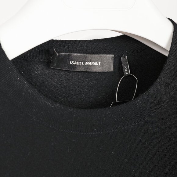 Isabel Marant Black & Midnight Colourblocked Wool-Blend Sweater - Picture 6 of 7